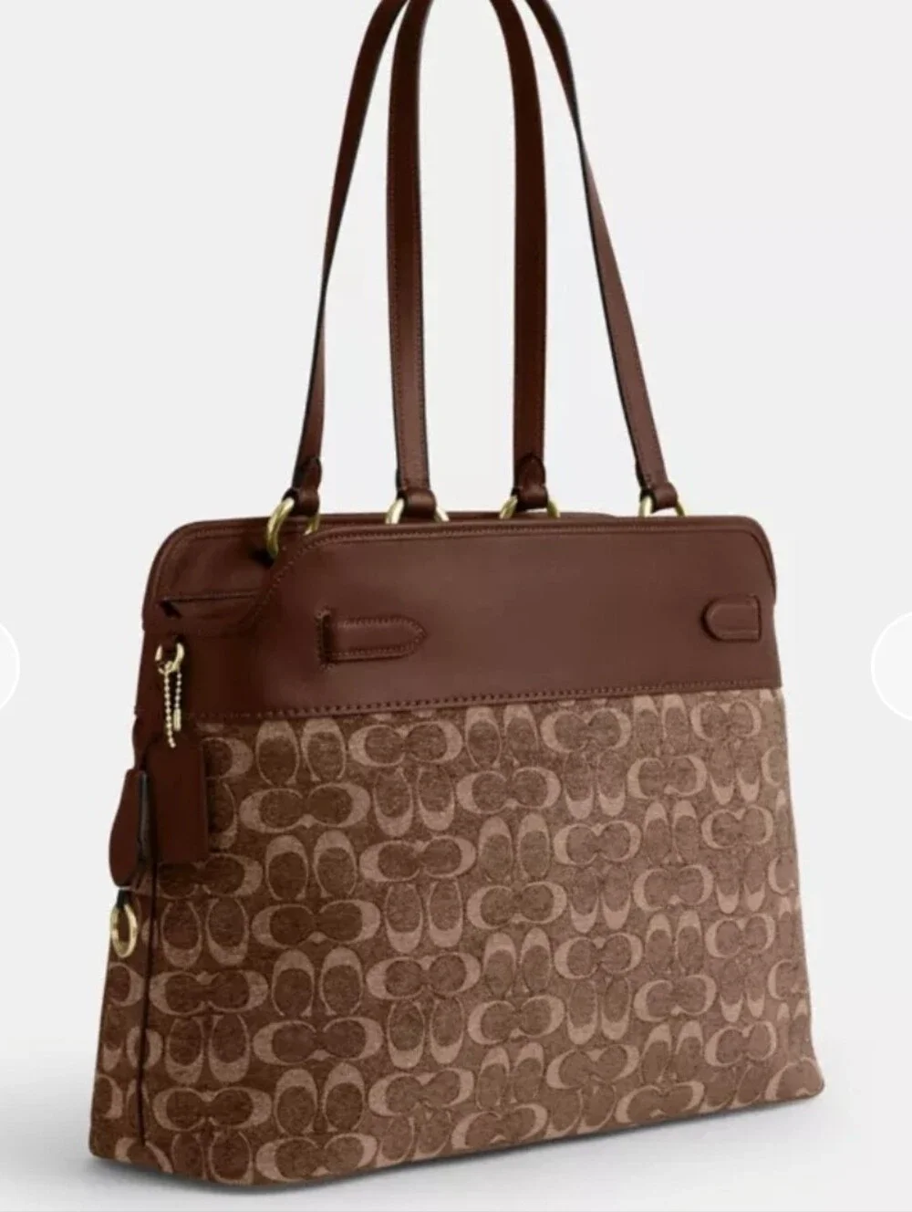Coach Easton Tote Shoulder Bag In Signature Chenille